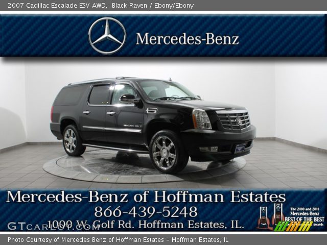 2007 Cadillac Escalade ESV AWD in Black Raven