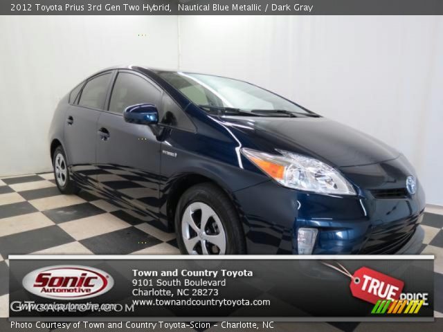 2012 Toyota Prius 3rd Gen Two Hybrid in Nautical Blue Metallic