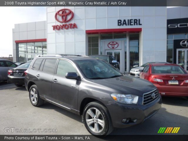 2008 Toyota Highlander Sport 4WD in Magnetic Gray Metallic