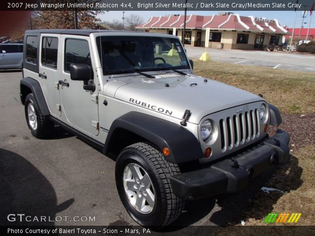 2007 Jeep Wrangler Unlimited Rubicon 4x4 in Bright Silver Metallic