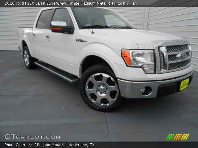 2010 Ford F150 Lariat SuperCrew in White Platinum Metallic Tri Coat