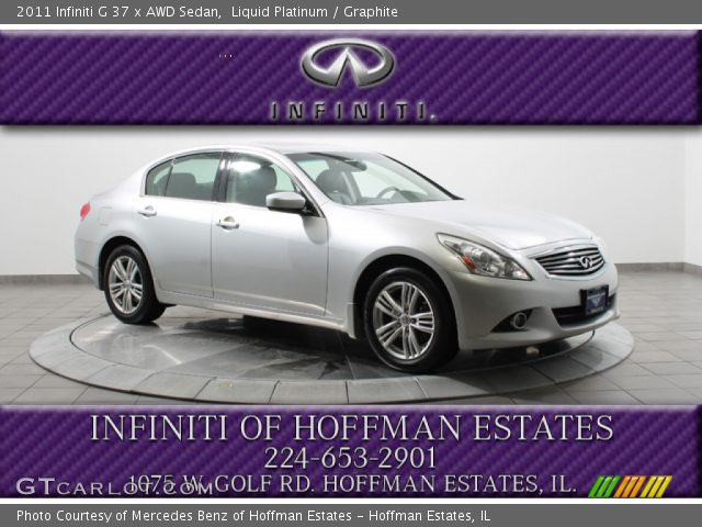 2011 Infiniti G 37 x AWD Sedan in Liquid Platinum