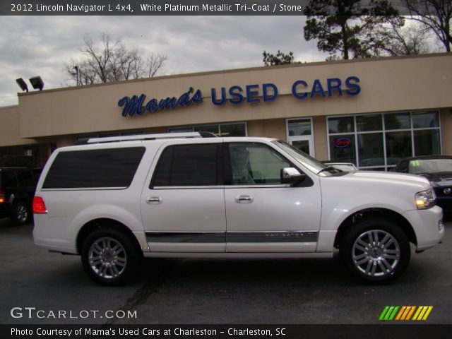 2012 Lincoln Navigator L 4x4 in White Platinum Metallic Tri-Coat