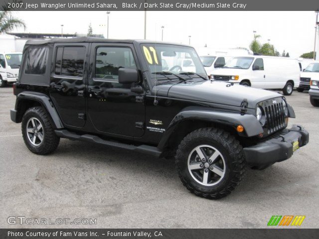 2007 Jeep Wrangler Unlimited Sahara in Black