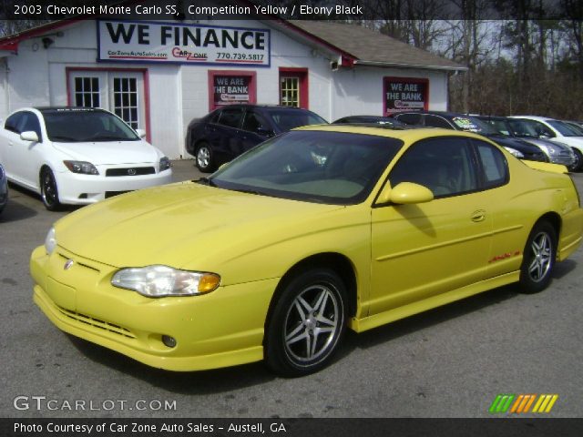 2003 Chevrolet Monte Carlo SS in Competition Yellow