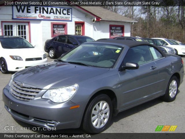 2008 Chrysler Sebring LX Convertible in Silver Steel Metallic