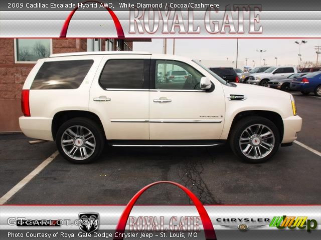 2009 Cadillac Escalade Hybrid AWD in White Diamond