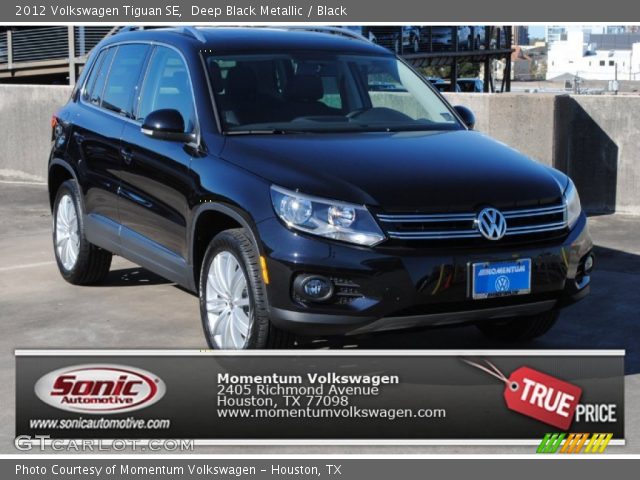 2012 Volkswagen Tiguan SE in Deep Black Metallic