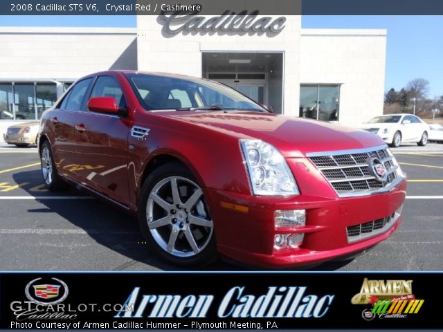 2008 Cadillac STS V6 in Crystal Red