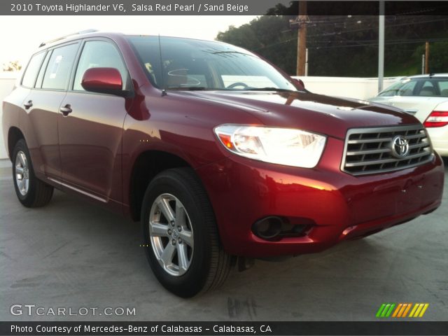 2010 Toyota Highlander V6 in Salsa Red Pearl