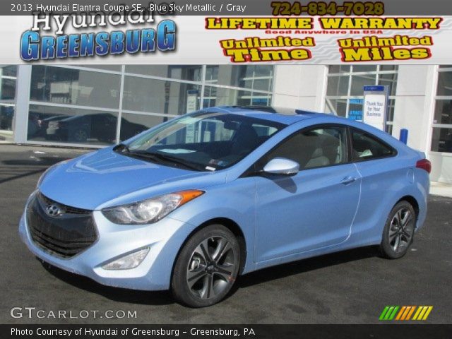 2013 Hyundai Elantra Coupe SE in Blue Sky Metallic