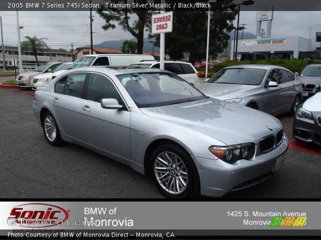 2005 BMW 7 Series 745i Sedan in Titanium Silver Metallic