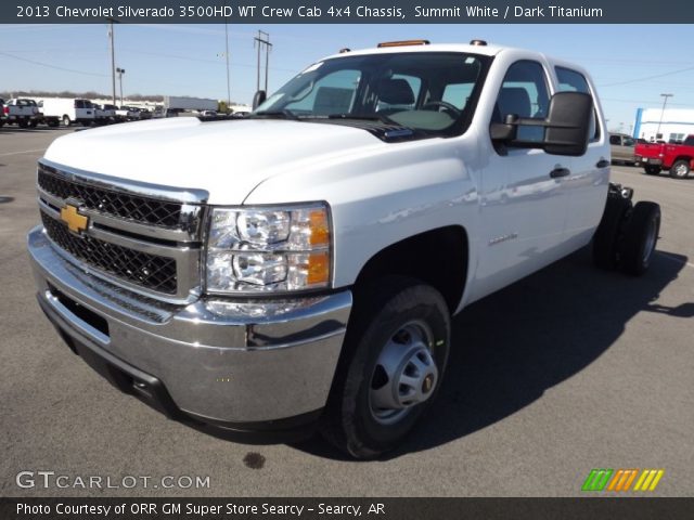 2013 Chevrolet Silverado 3500HD WT Crew Cab 4x4 Chassis in Summit White