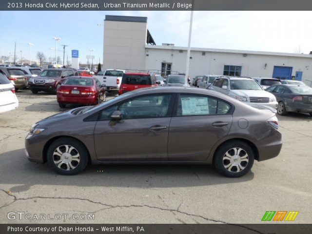 2013 Honda Civic Hybrid Sedan in Urban Titanium Metallic