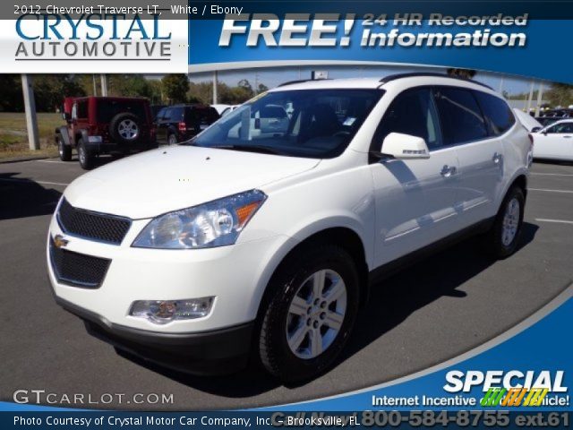 2012 Chevrolet Traverse LT in White