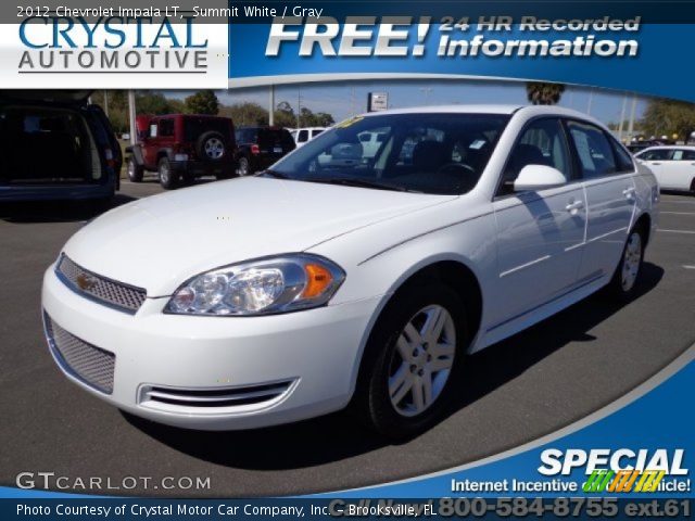 2012 Chevrolet Impala LT in Summit White