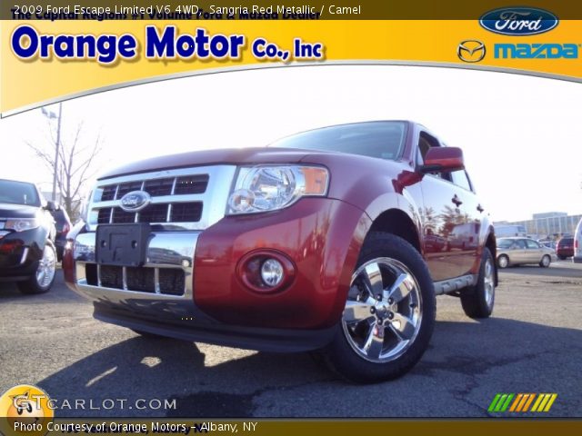 2009 Ford Escape Limited V6 4WD in Sangria Red Metallic