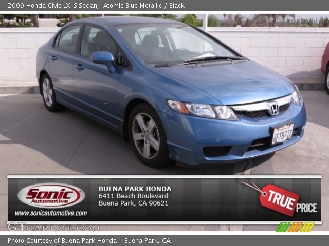 2009 Honda Civic LX-S Sedan in Atomic Blue Metallic