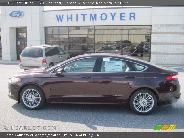 2013 Ford Fusion SE 2.0 EcoBoost in Bordeaux Reserve Red Metallic