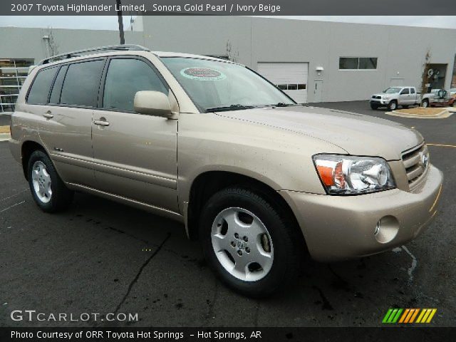 2007 Toyota Highlander Limited in Sonora Gold Pearl
