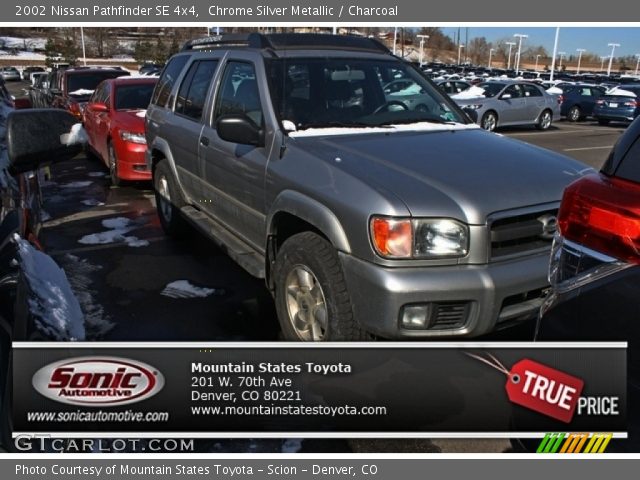 2002 Nissan Pathfinder SE 4x4 in Chrome Silver Metallic