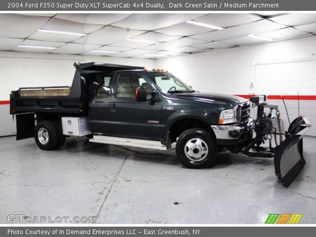 2004 Ford F350 Super Duty XLT SuperCab 4x4 Dually in Dark Green Satin