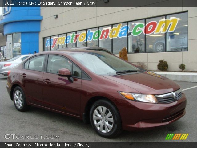 2012 Honda Civic LX Sedan in Crimson Pearl