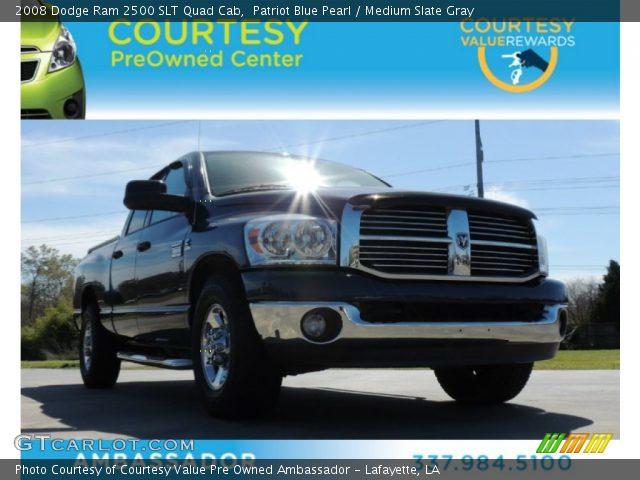 2008 Dodge Ram 2500 SLT Quad Cab in Patriot Blue Pearl