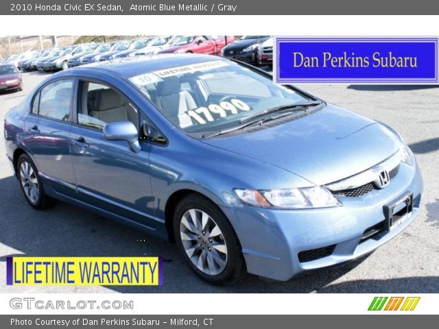 2010 Honda Civic EX Sedan in Atomic Blue Metallic