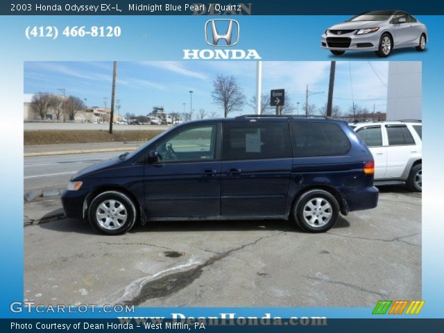 2003 Honda Odyssey EX-L in Midnight Blue Pearl