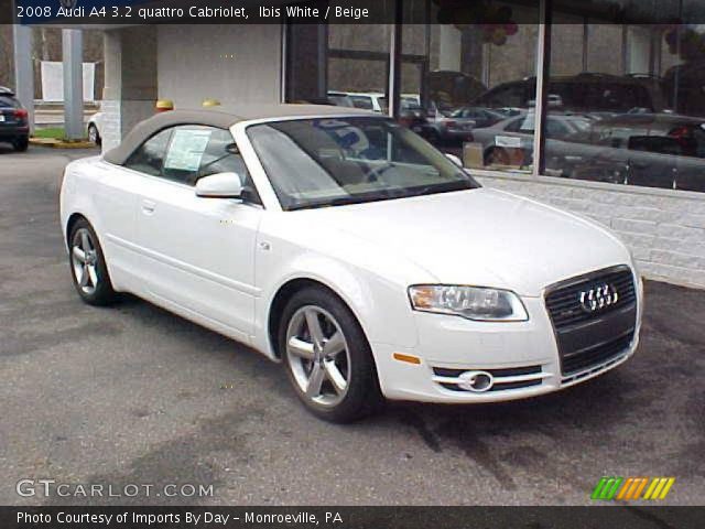 2008 Audi A4 3.2 quattro Cabriolet in Ibis White