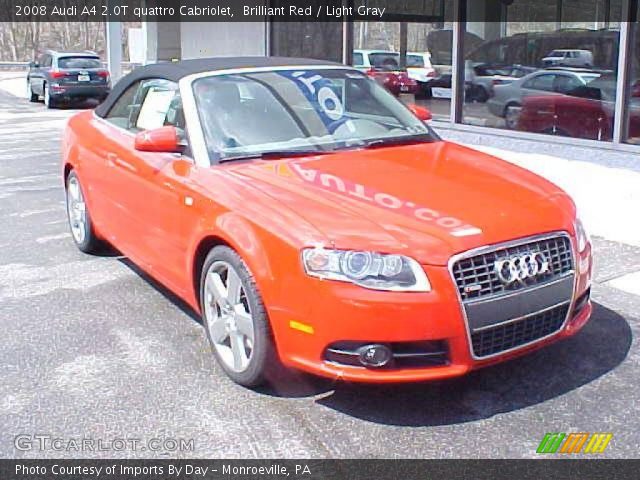 2008 Audi A4 2.0T quattro Cabriolet in Brilliant Red
