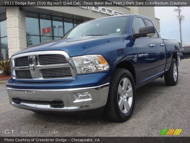 2011 Dodge Ram 1500 Big Horn Quad Cab in Deep Water Blue Pearl