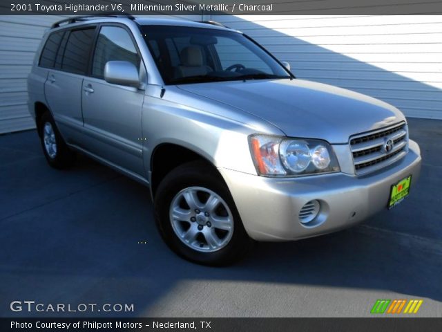 2001 Toyota Highlander V6 in Millennium Silver Metallic