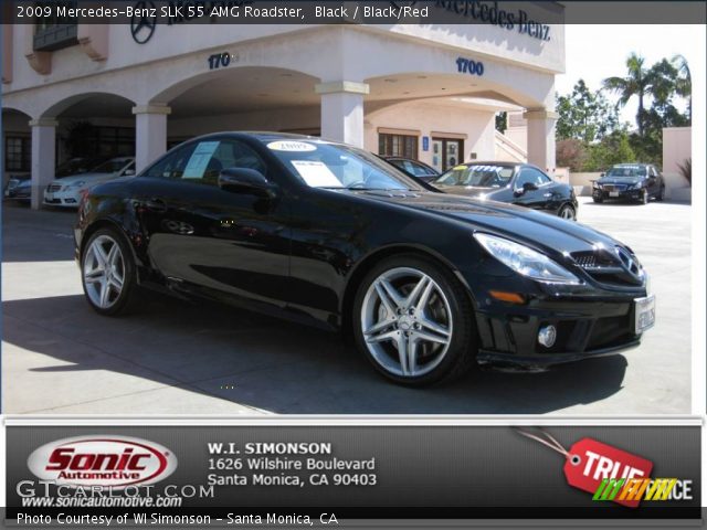 2009 Mercedes-Benz SLK 55 AMG Roadster in Black