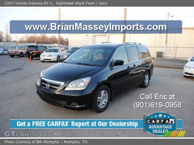 2007 Honda Odyssey EX-L in Nighthawk Black Pearl