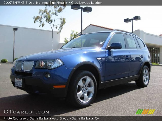 2007 BMW X3 3.0si in Montego Blue Metallic