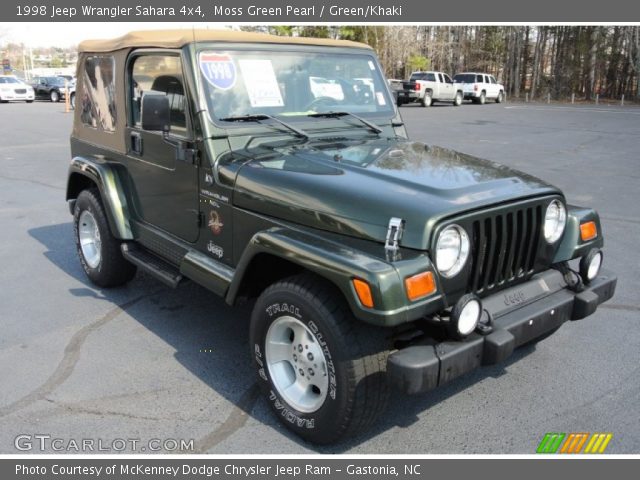 1998 Jeep Wrangler Sahara 4x4 in Moss Green Pearl