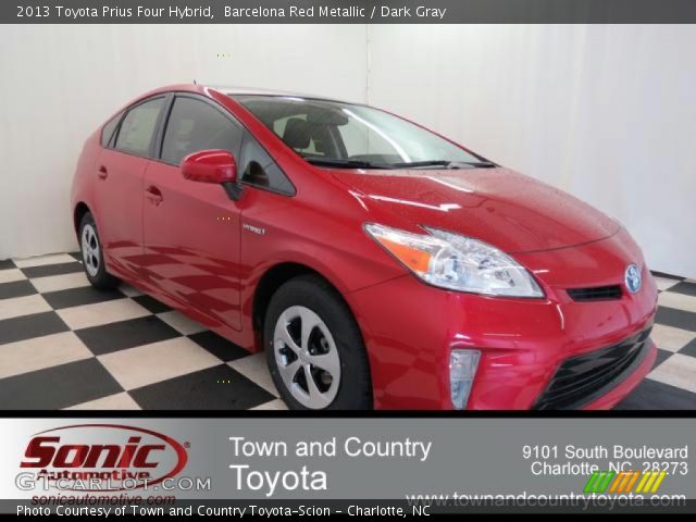 2013 Toyota Prius Four Hybrid in Barcelona Red Metallic