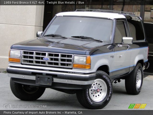 Twilight Blue Metallic 1989 Ford Bronco Ii Xlt 4x4 Blue