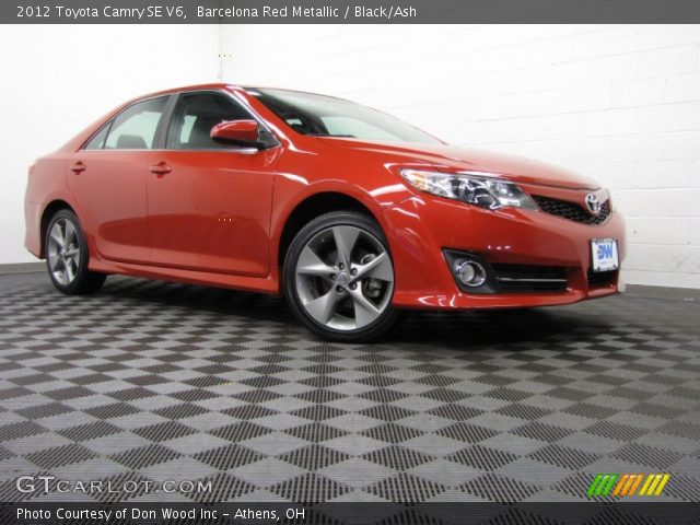 2012 Toyota Camry SE V6 in Barcelona Red Metallic