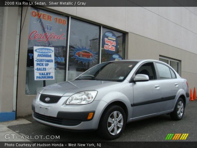 2008 Kia Rio LX Sedan in Silver Metallic