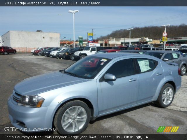 2013 Dodge Avenger SXT V6 in Crystal Blue Pearl