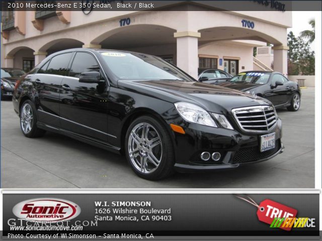 2010 Mercedes-Benz E 350 Sedan in Black
