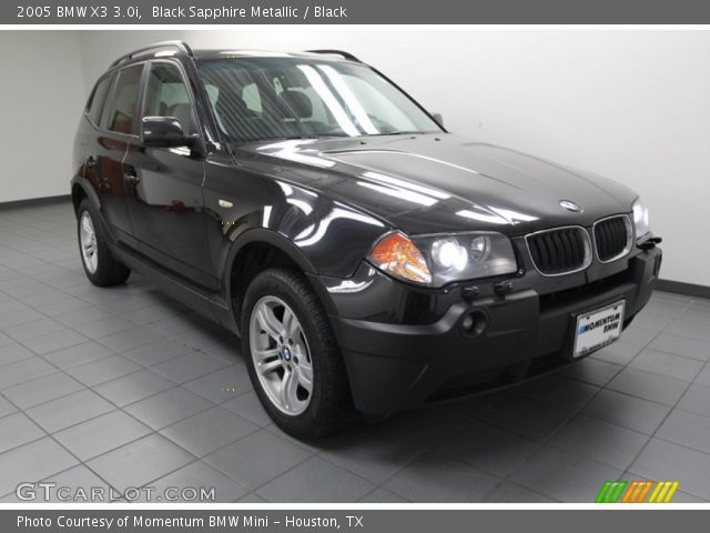 2005 BMW X3 3.0i in Black Sapphire Metallic