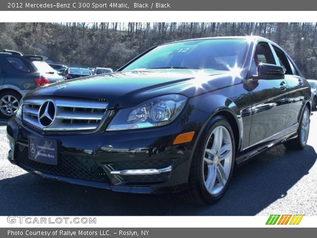 2012 Mercedes-Benz C 300 Sport 4Matic in Black