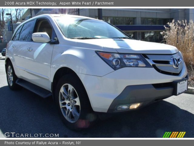 2008 Acura MDX Technology in Aspen White Pearl