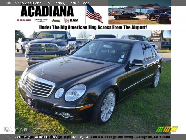 2008 Mercedes-Benz E 350 Sedan in Black