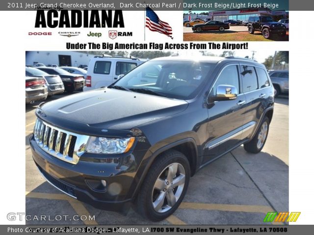 2011 Jeep Grand Cherokee Overland in Dark Charcoal Pearl