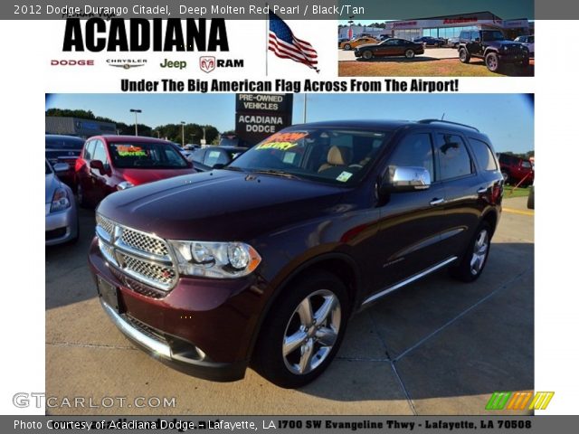 2012 Dodge Durango Citadel in Deep Molten Red Pearl